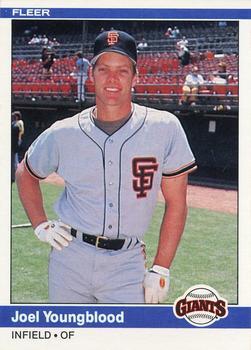 #387 Joel Youngblood - San Francisco Giants - 1984 Fleer Baseball