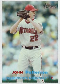 #387 John Patterson - Washington Nationals - 2006 Topps Heritage Baseball