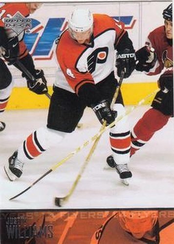 #387 Justin Williams - Philadelphia Flyers - 2003-04 Upper Deck Hockey