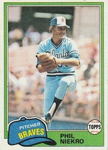 #387 Phil Niekro - Atlanta Braves - 1981 Topps Baseball