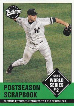 #387 Roger Clemens - New York Yankees - 2001 Upper Deck Vintage Baseball