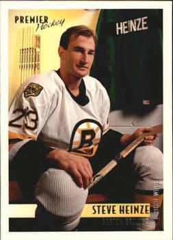 #387 Steve Heinze - Boston Bruins - 1994-95 Topps Premier Hockey