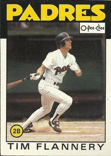 #387 Tim Flannery - San Diego Padres - 1986 O-Pee-Chee Baseball