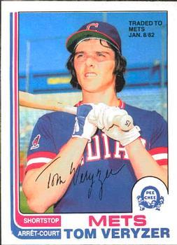 #387 Tom Veryzer - New York Mets - 1982 O-Pee-Chee Baseball