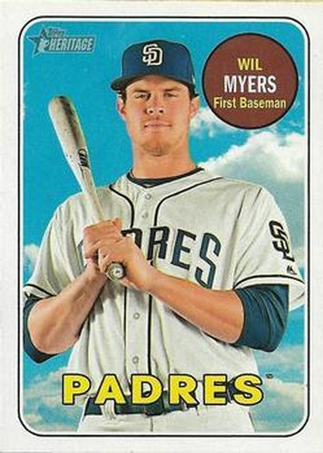 #387 Wil Myers - San Diego Padres - 2018 Topps Heritage Baseball