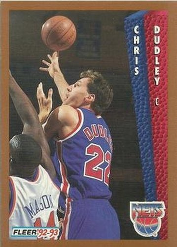 #387 Chris Dudley - New Jersey Nets - 1992-93 Fleer Basketball