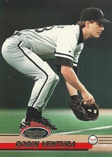 #387 Robin Ventura - Chicago White Sox - 1993 Stadium Club Baseball