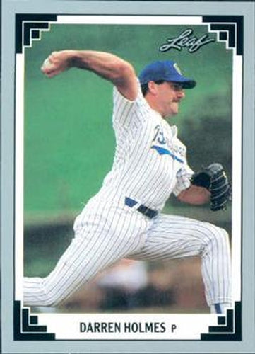 #387 Darren Holmes - Milwaukee Brewers - 1991 Leaf Baseball