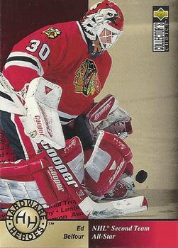 #387 Ed Belfour - Chicago Blackhawks - 1995-96 Collector's Choice Hockey