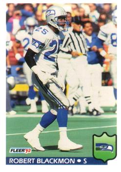#387 Robert Blackmon - Seattle Seahawks - 1992 Fleer Football