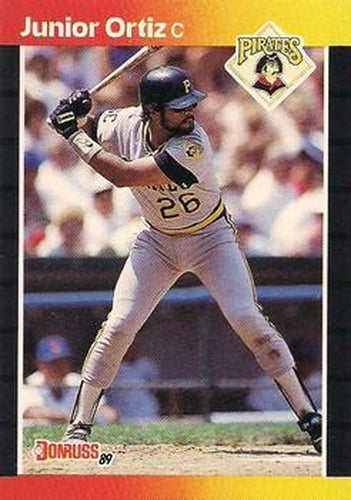#387 Junior Ortiz - Pittsburgh Pirates - 1989 Donruss Baseball