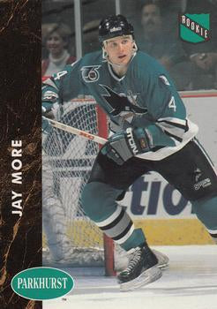 #387 Jay More - San Jose Sharks - 1991-92 Parkhurst Hockey