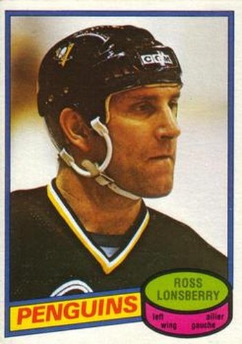#388 Ross Lonsberry - Pittsburgh Penguins - 1980-81 O-Pee-Chee Hockey