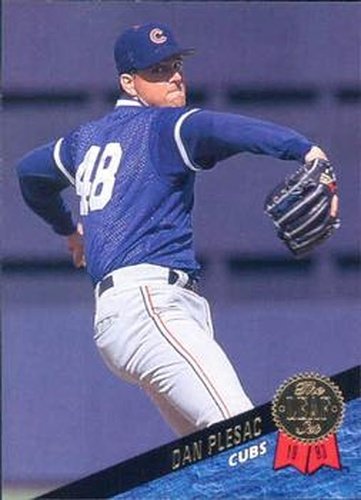 #388 Dan Plesac - Chicago Cubs - 1993 Leaf Baseball