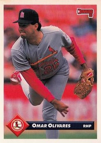 #388 Omar Olivares - St. Louis Cardinals - 1993 Donruss Baseball