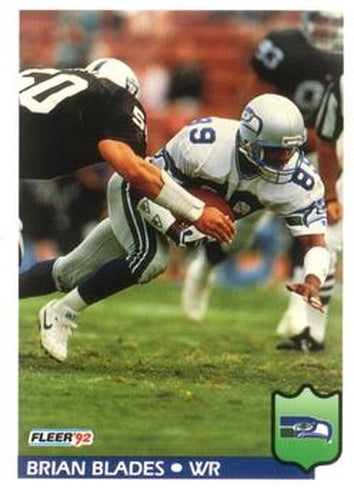 #388 Brian Blades - Seattle Seahawks - 1992 Fleer Football