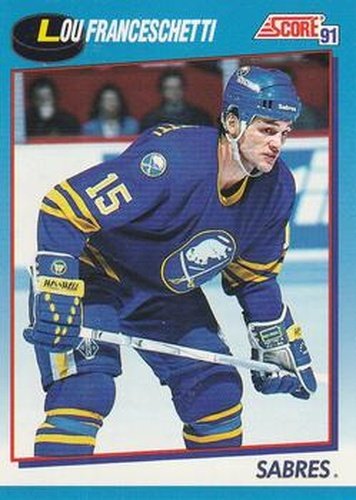 #388 Lou Franceschetti - Buffalo Sabres - 1991-92 Score Canadian Bilingual Hockey