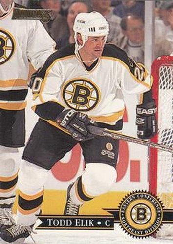 #388 Todd Elik - Boston Bruins - 1995-96 Donruss Hockey