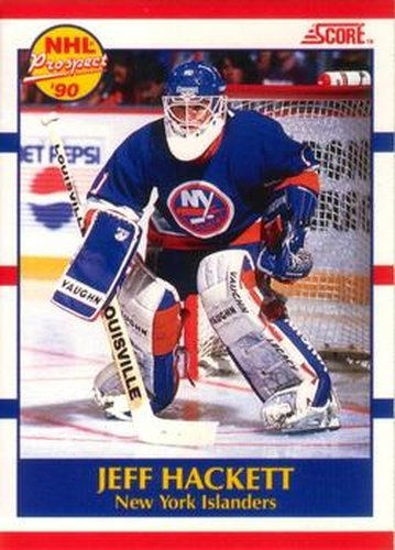 #388 Jeff Hackett - New York Islanders - 1990-91 Score Canadian Hockey