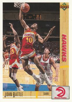 #388 John Battle - Atlanta Hawks - 1991-92 Upper Deck Basketball