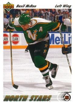 #388 Basil McRae - Minnesota North Stars - 1991-92 Upper Deck Hockey