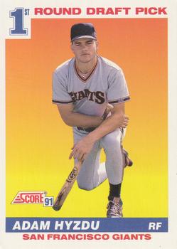 #388 Adam Hyzdu - San Francisco Giants - 1991 Score Baseball