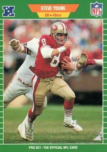 #388 Steve Young - San Francisco 49ers - 1989 Pro Set Football