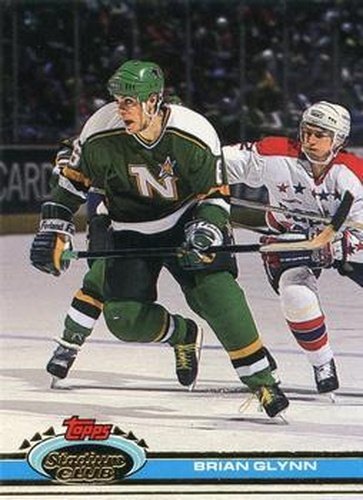 #388 Brian Glynn - Minnesota North Stars - 1991-92 Stadium Club Hockey