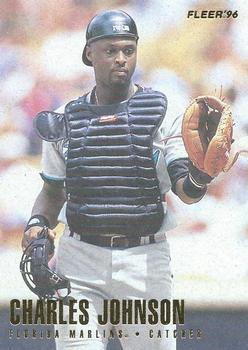 #388 Charles Johnson - Florida Marlins - 1996 Fleer Baseball