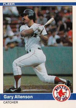 #388 Gary Allenson - Boston Red Sox - 1984 Fleer Baseball