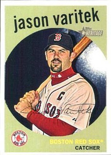 #388 Jason Varitek - Boston Red Sox - 2008 Topps Heritage Baseball