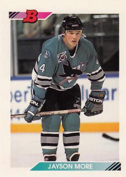 #388 Jayson More - San Jose Sharks - 1992-93 Bowman Hockey