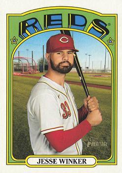 #388 Jesse Winker - Cincinnati Reds - 2021 Topps Heritage Baseball