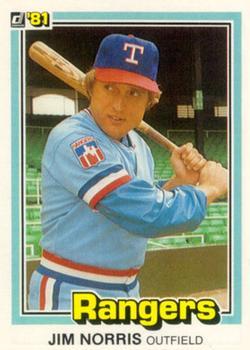 #388 Jim Norris - Texas Rangers - 1981 Donruss Baseball