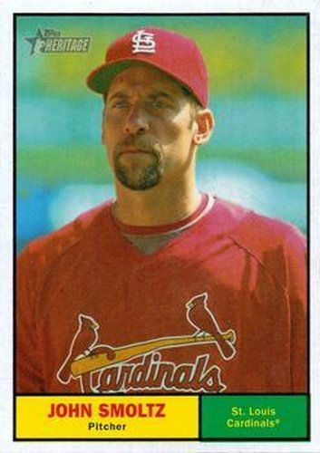 #388 John Smoltz - St. Louis Cardinals - 2010 Topps Heritage Baseball