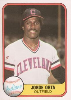 #388 Jorge Orta - Cleveland Indians - 1981 Fleer Baseball