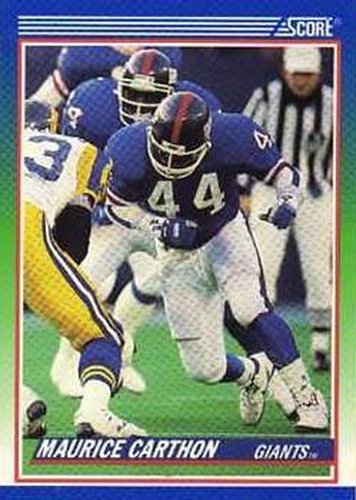#388 Maurice Carthon - New York Giants - 1990 Score Football