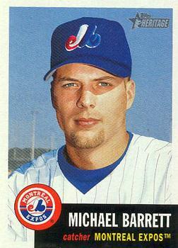 #388 Michael Barrett - Montreal Expos - 2002 Topps Heritage Baseball