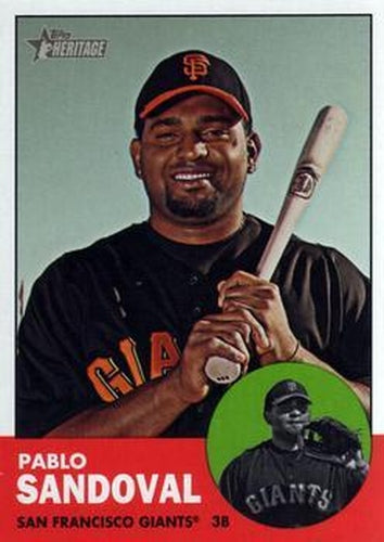 #388 Pablo Sandoval - San Francisco Giants - 2012 Topps Heritage Baseball