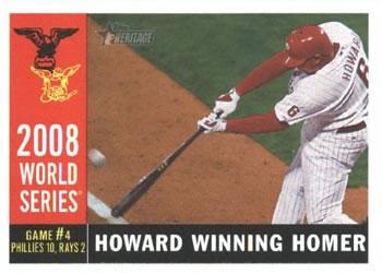 #388 Ryan Howard - Philadelphia Phillies - 2009 Topps Heritage Baseball