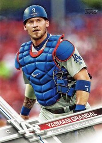 #388 Yasmani Grandal - Los Angeles Dodgers - 2017 Topps Baseball