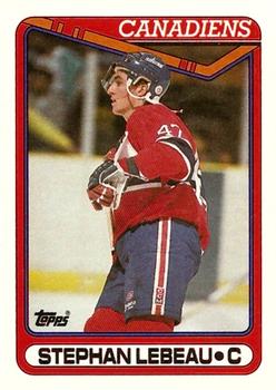 #388 Stephan Lebeau - Montreal Canadiens - 1990-91 Topps Hockey