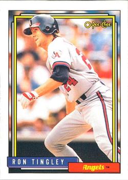 #388 Ron Tingley - California Angels - 1992 O-Pee-Chee Baseball