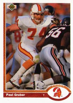 #388 Paul Gruber - Tampa Bay Buccaneers - 1991 Upper Deck Football