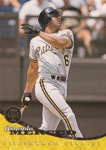 #388 Orlando Merced - Pittsburgh Pirates - 1994 Leaf Baseball