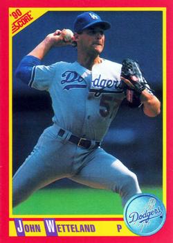 #388 John Wetteland - Los Angeles Dodgers - 1990 Score Baseball
