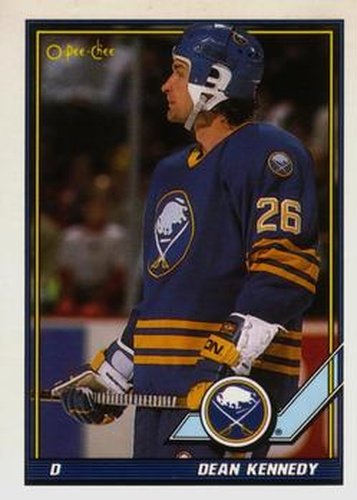 #388 Dean Kennedy - Buffalo Sabres - 1991-92 O-Pee-Chee Hockey