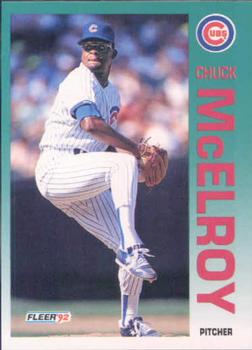 #388 Chuck McElroy - Chicago Cubs - 1992 Fleer Baseball