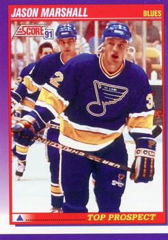 #388 Jason Marshall - St. Louis Blues - 1991-92 Score American Hockey