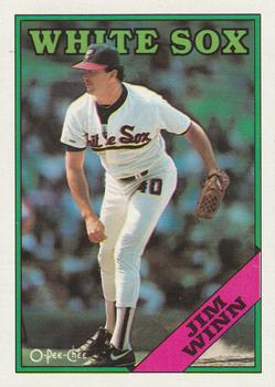 #388 Jim Winn - Chicago White Sox - 1988 O-Pee-Chee Baseball